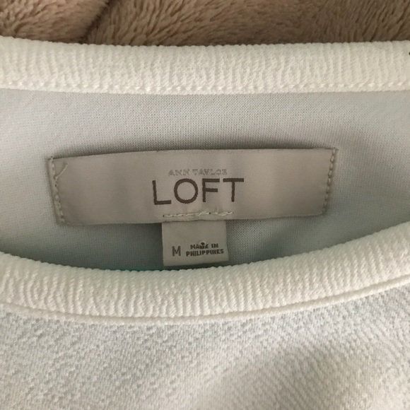 {LOFT} Two Tone Sweater/Long Sleeve Top, M - Picture 5 of 7